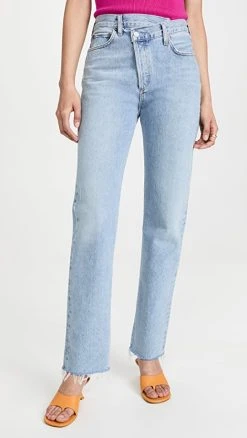 Deals ???? AGOLDE Crisscross Straight Legged ???? Jeans Dimension ????