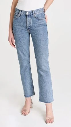 Cheapest ✔️ AGOLDE Mid Rise Relaxed Boot ???? Jeans Static ✔️