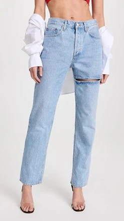 Cheapest ???? AGOLDE Lana Slice ???? Jeans :Straight Clash ????