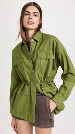 Brand new ???? ATM Anthony Thomas Melillo Ripstop Cargo Field Jacket Deep Artichoke ????