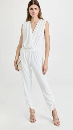 Best Sale ✨ Amanda Uprichard Lewis Jumpsuit Ivory ????
