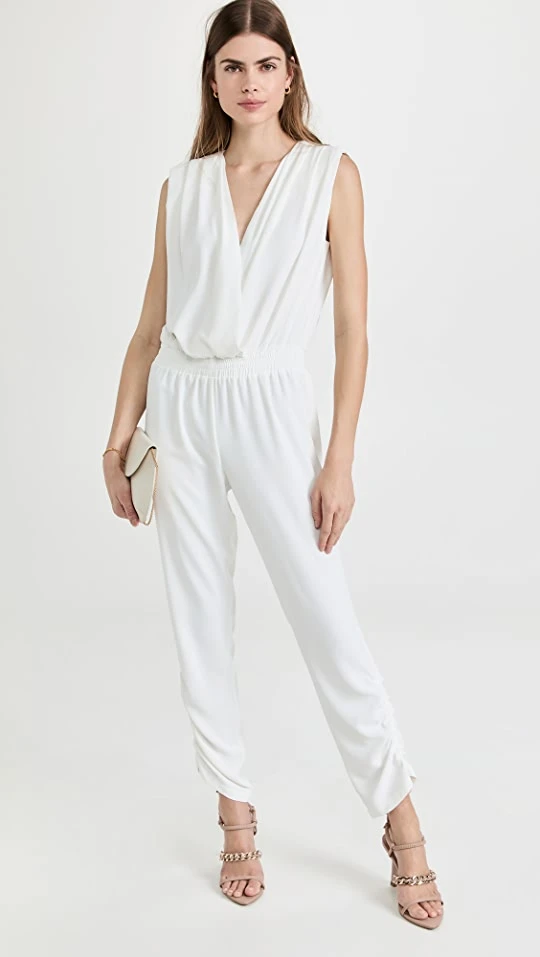 Best Sale ✨ Amanda Uprichard Lewis Jumpsuit Ivory ???? 1 Best Sale ✨ Amanda Uprichard Lewis Jumpsuit Ivory ????