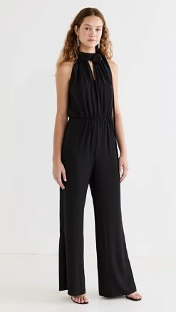 Hot Sale ???? Amanda Uprichard Mallory Jumpsuit Black ????