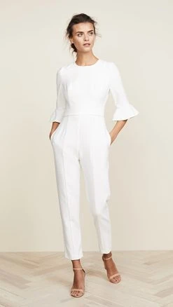 Top 10 ✔️ Black Halo Brooklyn Jumpsuit White ????