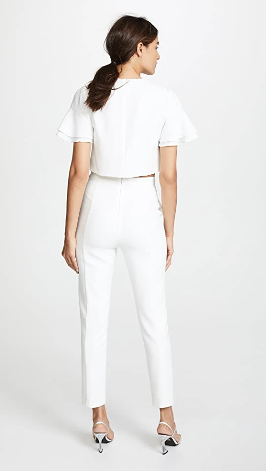 New ???? Black Halo Syon 2 Piece Jumpsuit Sugar/Porcelain ✔️ 2 New ???? Black Halo Syon 2 Piece Jumpsuit Sugar/Porcelain ✔️ - Image 2