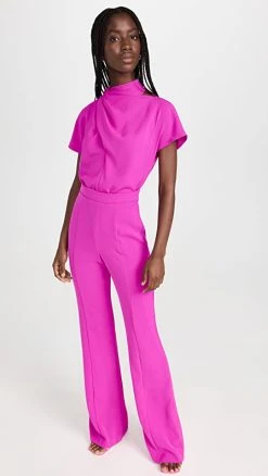 Coupon ???? Black Halo Estella Jumpsuit Vibrant Pink ????