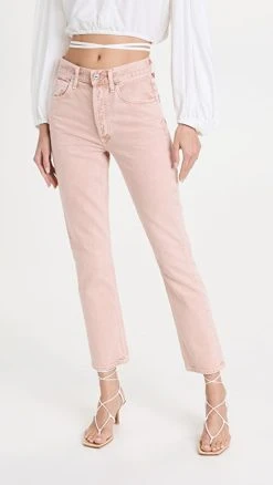 Flash Sale ???? Citizens Of Humanity Jolene High Rise Straight ???? Jeans Rosewater ????