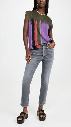 Top 10 ???? Citizens Of Humanity Jolene High Rise Vintage Slim ???? Jeans Graphite ????