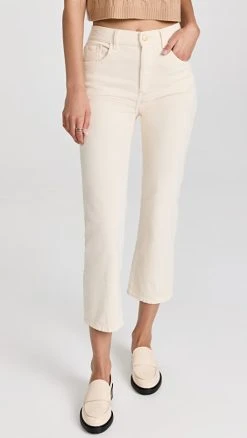 New ???? DL1961 Patti Straight Vintage Corduroy ???? Jeans Manilla (Corduroy) ????