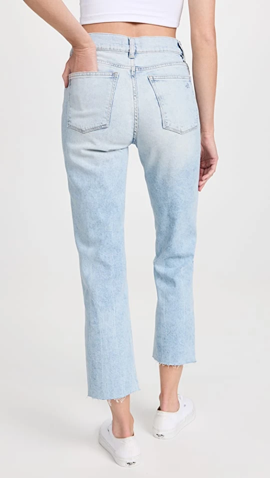 Best Pirce ???? DL1961 Patti Straight High Rise Vintage Ankle ???? Jeans Lt Seaglass Distressed (Vintag ???? 2 Best Pirce ???? DL1961 Patti Straight High Rise Vintage Ankle ???? Jeans Lt Seaglass Distressed (Vintag ???? - Image 2