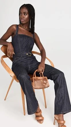 Cheapest ???? DL1961 Holloway Jumpsuit Indigo ???? Coated ????