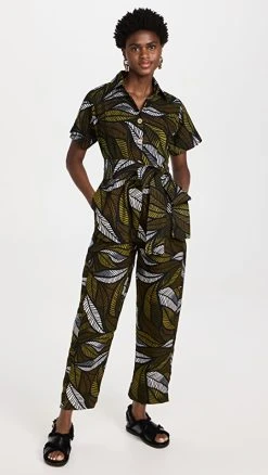 Cheapest ⌛ Elisamama Leaf Jumpsuit Multi ????
