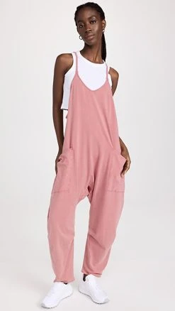 Hot Sale ???? FP Movement By Free People Hot Shot Onesie Mauve Merlot ????