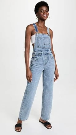 Cheapest ???? Good American Good '90s Overalls Blue938 ????
