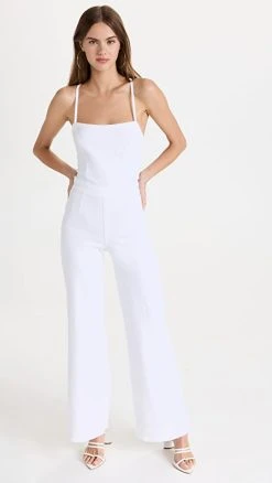 Best Pirce ⌛ Good American Vacay Jumpsuit White001 ❤️