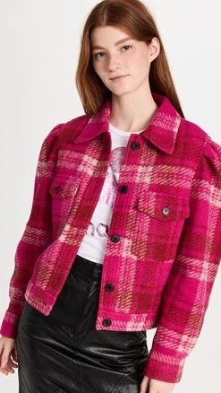 Budget ???? Isabel Marant Étoile Leiko Jacket Fuchsia ⭐