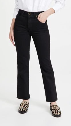 Outlet ???? Khaite Vivian New Bootcut Flare ???? Jeans Black Rinse ????