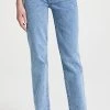 New ???? Le Jean High Rise Sabine Straight ???? Jeans Blue Mist Wash ????