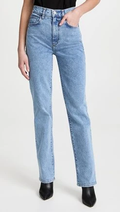 New ???? Le Jean High Rise Sabine Straight ???? Jeans Blue Mist Wash ????