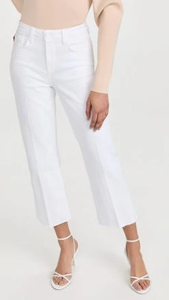 Wholesale ⭐ L'AGENCE Wanda Crop Wide Leg ???? Jeans Blanc ????