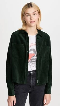 Budget ???? Scotch & Soda Corduroy Boxy ???? Shirt Pine Grove ⌛