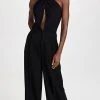 Discount ✔️ MM6 Maison Margiela Halter Neck Jumpsuit Black + Black ????