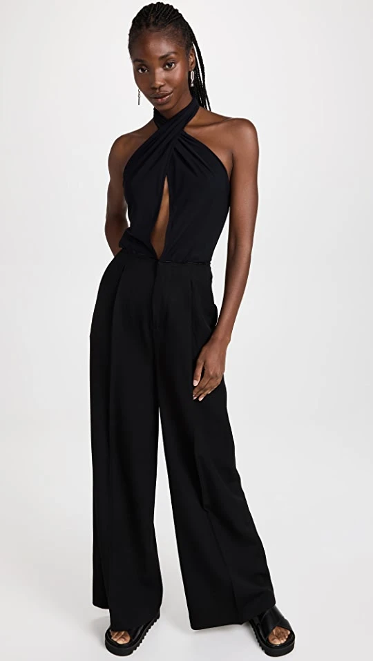 Discount ✔️ MM6 Maison Margiela Halter Neck Jumpsuit Black + Black ???? 1 Discount ✔️ MM6 Maison Margiela Halter Neck Jumpsuit Black + Black ????