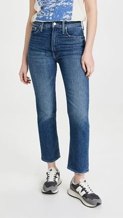 Wholesale ⌛ MOTHER High Waisted Rider Ankle ???? Jeans Running With Scissors ????