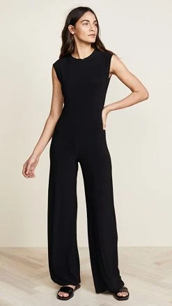 Cheapest ???? Norma Kamali Kamali Kulture Sleeveless Jumpsuit Black ⌛