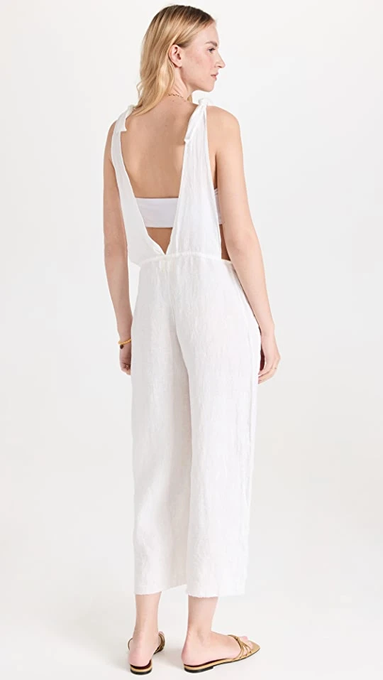 Hot Sale ✔️ 9seed Latigo Cropped Overalls White ???? 2 Hot Sale ✔️ 9seed Latigo Cropped Overalls White ???? - Image 2