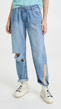 Deals ???? One Teaspoon Linear Blue Smiths Trouser ???? Jeans ????