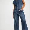 Best deal ???? One Teaspoon Used Blue Safari Camp Overalls ????