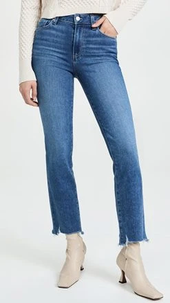 Best Sale ???? PAIGE Cindy Bay ???? Jeans With Destroyed Hem ????
