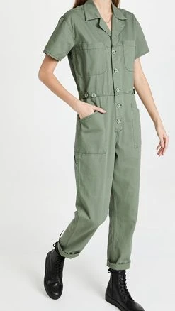 Flash Sale ???? Pistola Denim Grover Jumpsuit Colonel ????
