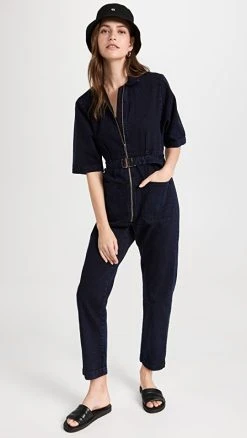 Budget ⭐ Rachel Comey Drill Jumpsuit Navy ⌛