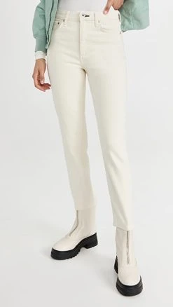 Coupon ✨ Rag & Bone Nina High-Rise ???? Jeans Ecru ????