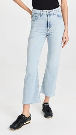 Best Pirce ???? Rag & Bone Nina High-Rise Ankle Flare ???? Jeans Jade1 ❤️