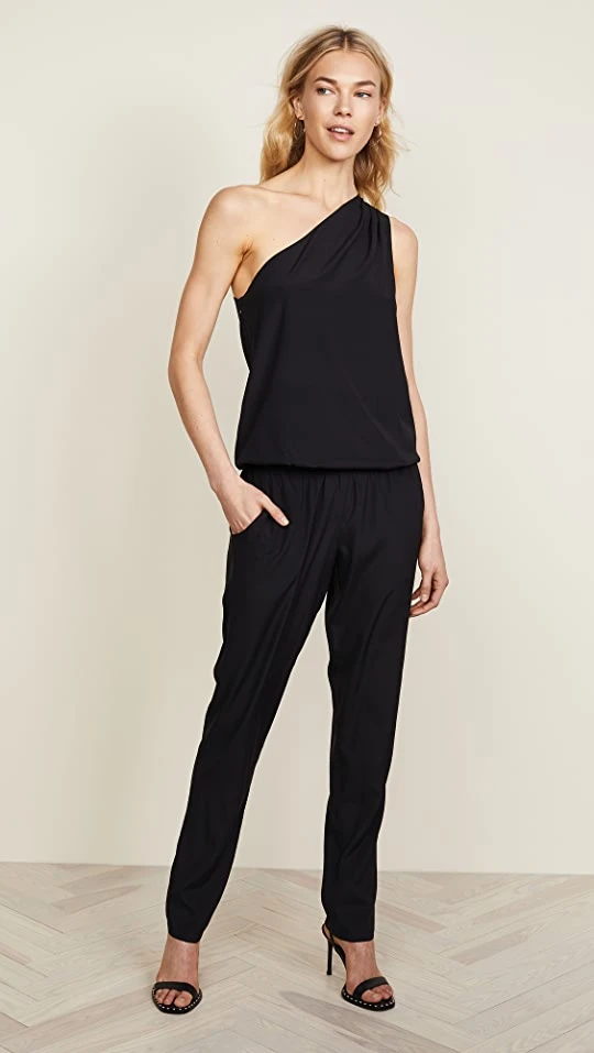 Best deal ⭐ Ramy Brook Lulu One Shoulder Jumpsuit Black ???? 1 Best deal ⭐ Ramy Brook Lulu One Shoulder Jumpsuit Black ????