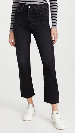 Budget ???? RE/DONE 70S Stove Pipe Washed Noir ????