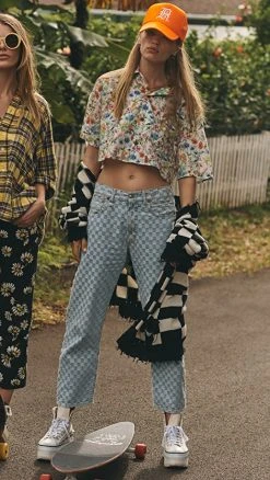 Hot Sale ???? R13 Boyfriend ???? Jeans Checkerboard ????