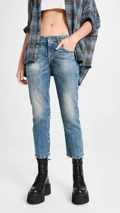 Cheap ???? R13 Boy Straight Leg ???? Jeans Kelly Stretch ✔️