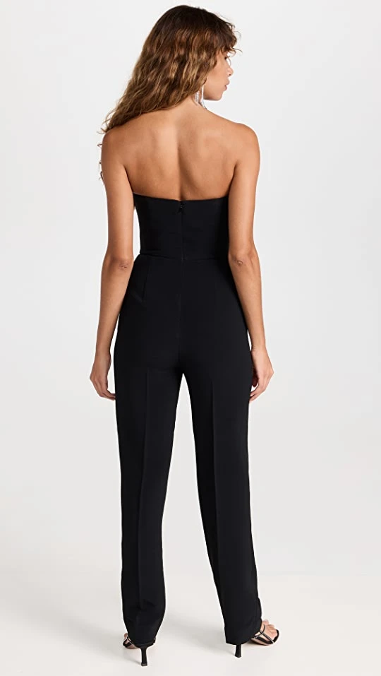 Top 10 ???? Saloni Sabine Jumpsuit Black/Tusk/Emb ???? 2 Top 10 ???? Saloni Sabine Jumpsuit Black/Tusk/Emb ???? - Image 2