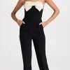 Top 10 ???? Saloni Sabine Jumpsuit Black/Tusk/Emb ????