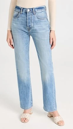 Budget ???? 7 For All Mankind Star Panel Easy Straight ???? Jeans Palma Rosa Panel ????