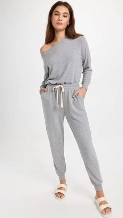 Brand new ❤️ Spiritual Gangster Off Shoulder Jumpsuit Heather Grey ????