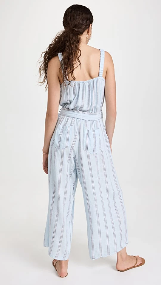 Flash Sale ⌛ Splendid Twila Jumpsuit Santorini Stripe ✨ 2 Flash Sale ⌛ Splendid Twila Jumpsuit Santorini Stripe ✨ - Image 2