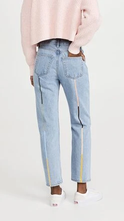 Cheap ???? Still Here Cloud Rainbow Tate Crop ???? Jeans Vintage Blue ❤️