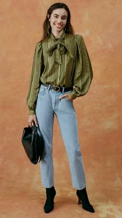 Wholesale ???? Still Here Tate Crop Original Vintage Blue ???? Jeans ????