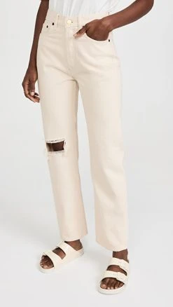 Cheapest ???? Still Here Worn-In Childhood ???? Jeans In Bone ????