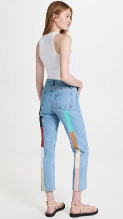 Best Pirce ✨ Still Here Mid-Century Rainbow Tate ???? Jeans Vintage Blue ????